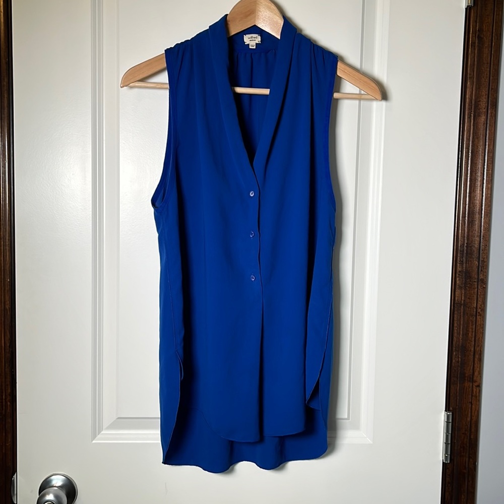 Wilfred Royal Blue Sleeveless Blouse